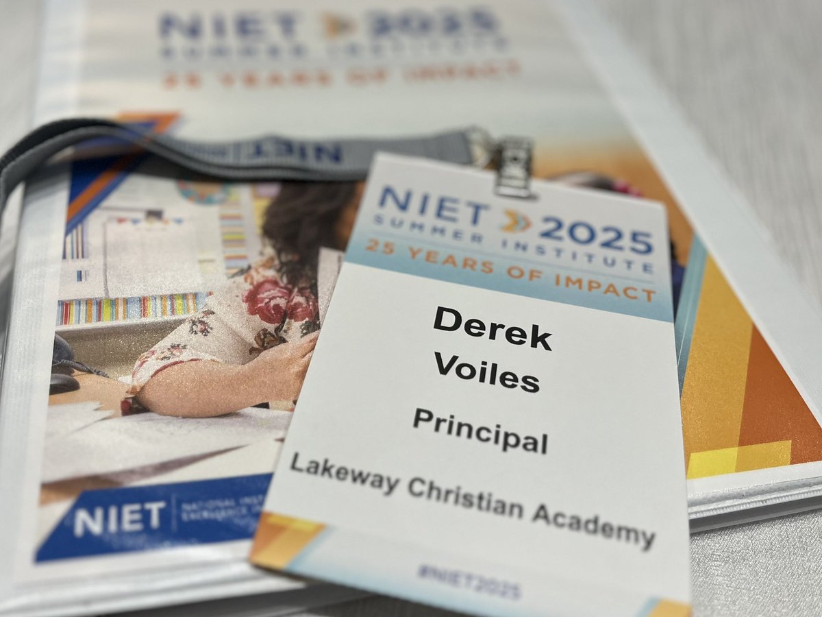 So excited to learn, collaborate, and plan at the #NIET2025 Summer Institute in Phoenix, AZ - because students deserve our best. #WeAreLCA #GoLions