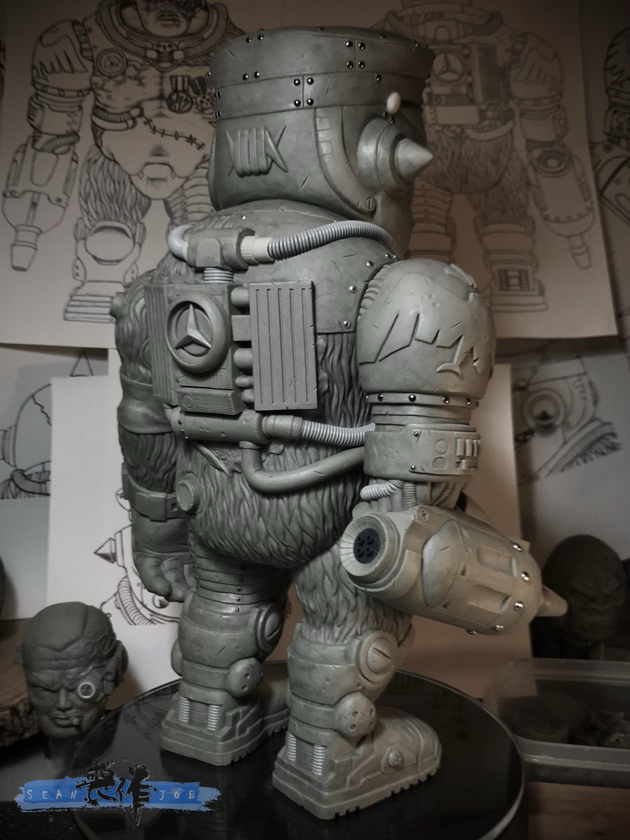 Seanjob_X's tweet photo. THE IRON CLAW - SUPREME LEADER GORDO
Robot head (additional head sculpt)⋯⋯ Completed

#sotakutoys #brackmetal #brackmetaltoys #sofubi #softvinyltoy #sofvitokyo #ソフビ #arttoy #designertoy #vinyltoys  #Sculpture #prototype  #Artist #SeanJob #喪作 #原型師 #搪膠 https://t.co/PA5wJEmawd