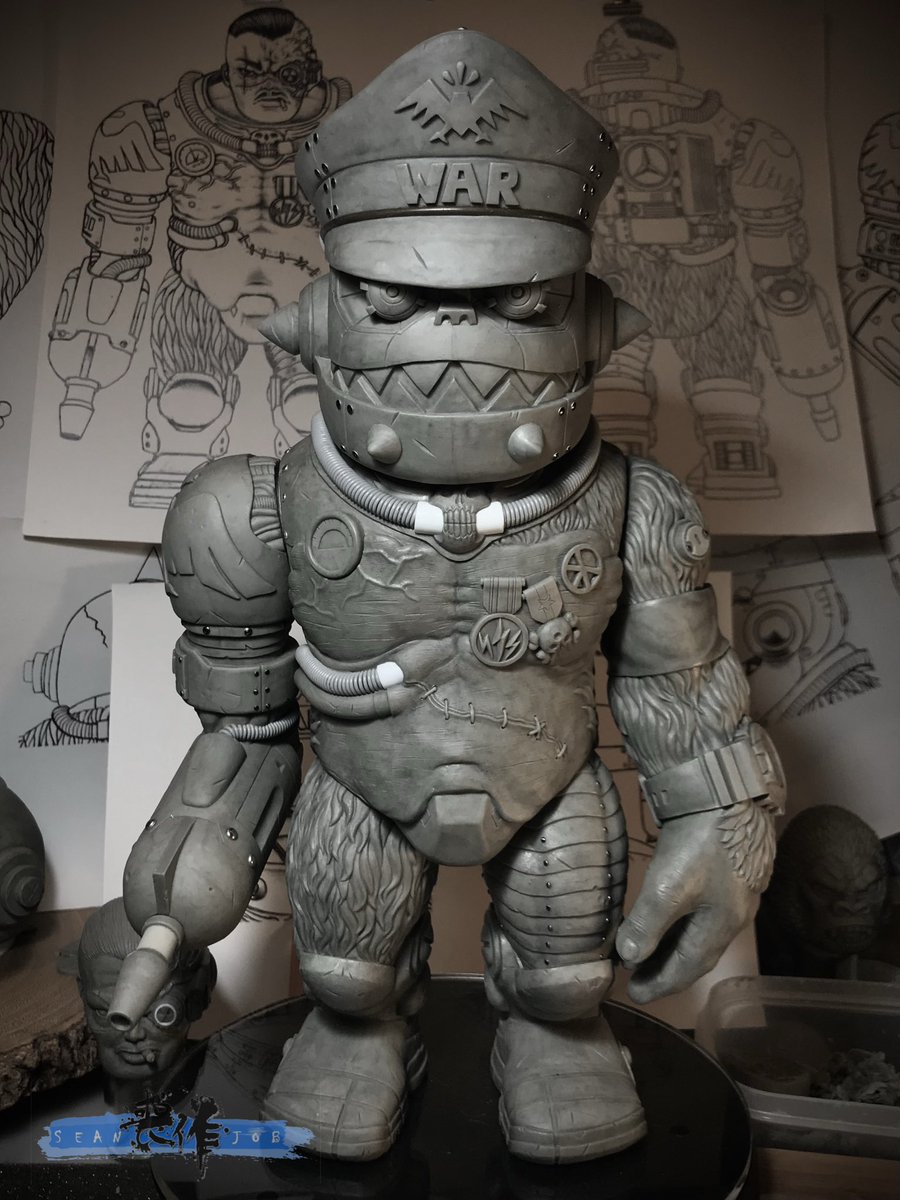 Seanjob_X's tweet photo. THE IRON CLAW - SUPREME LEADER GORDO
Robot head (additional head sculpt)⋯⋯ Completed

#sotakutoys #brackmetal #brackmetaltoys #sofubi #softvinyltoy #sofvitokyo #ソフビ #arttoy #designertoy #vinyltoys  #Sculpture #prototype  #Artist #SeanJob #喪作 #原型師 #搪膠 https://t.co/PA5wJEmawd