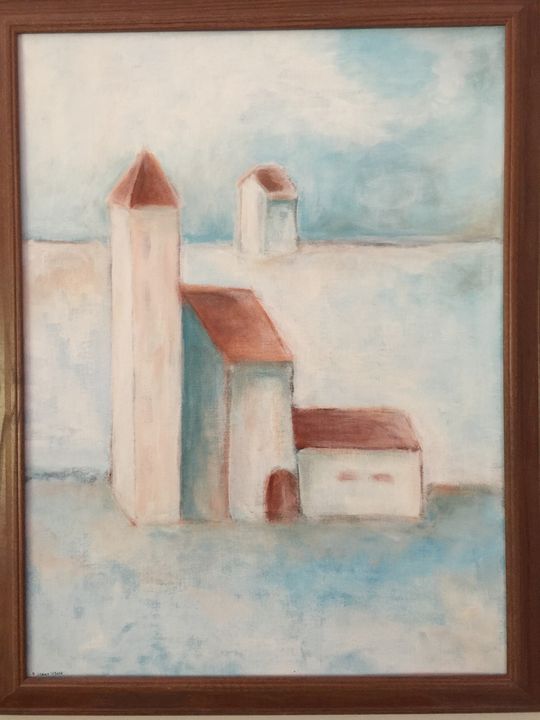 deauxrts's tweet photo. Art of the Day: "Chapel in the Countryside". Buy at: https://t.co/HioE92ZMjE https://t.co/AoWJ0NHSED