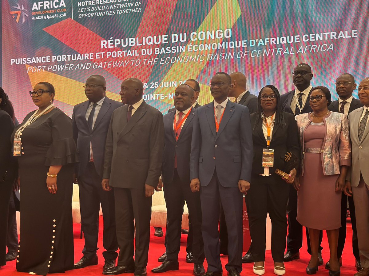 ARPCECongo's tweet image. Ce 24 juin 2025, l’ARPCE a pris part à l’ouverture de l’événement régional « Puissance portuaire &amp;amp; portail du bassin économique d’Afrique centrale », sous le haut patronage du Premier ministre.
#ARPCECongo #Technologie #Numérique