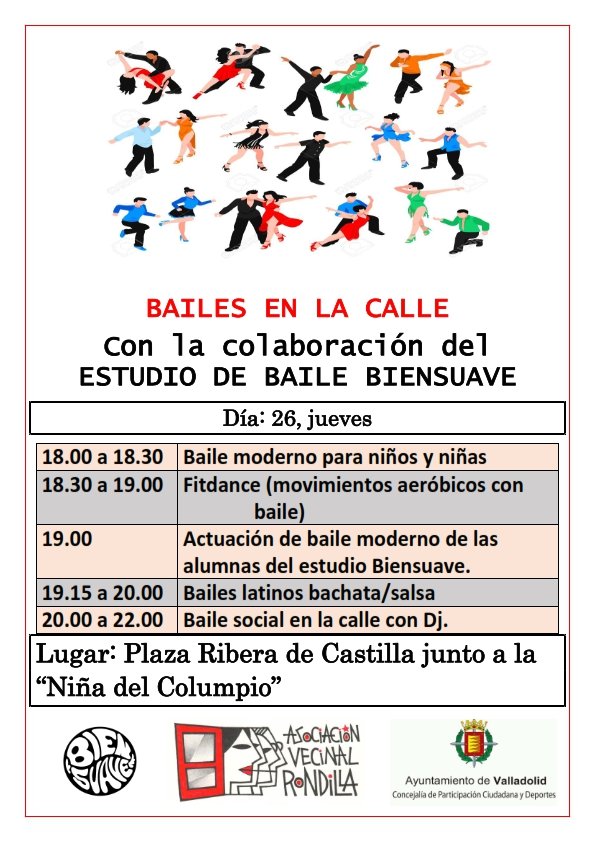 ¿Te gusta bailar?  En #Rondilla se baila mucho y bien. Te esperamos mañana, no te lo pierdas! 🕺🏻👯‍♀️🤸🏻‍♀️🎉