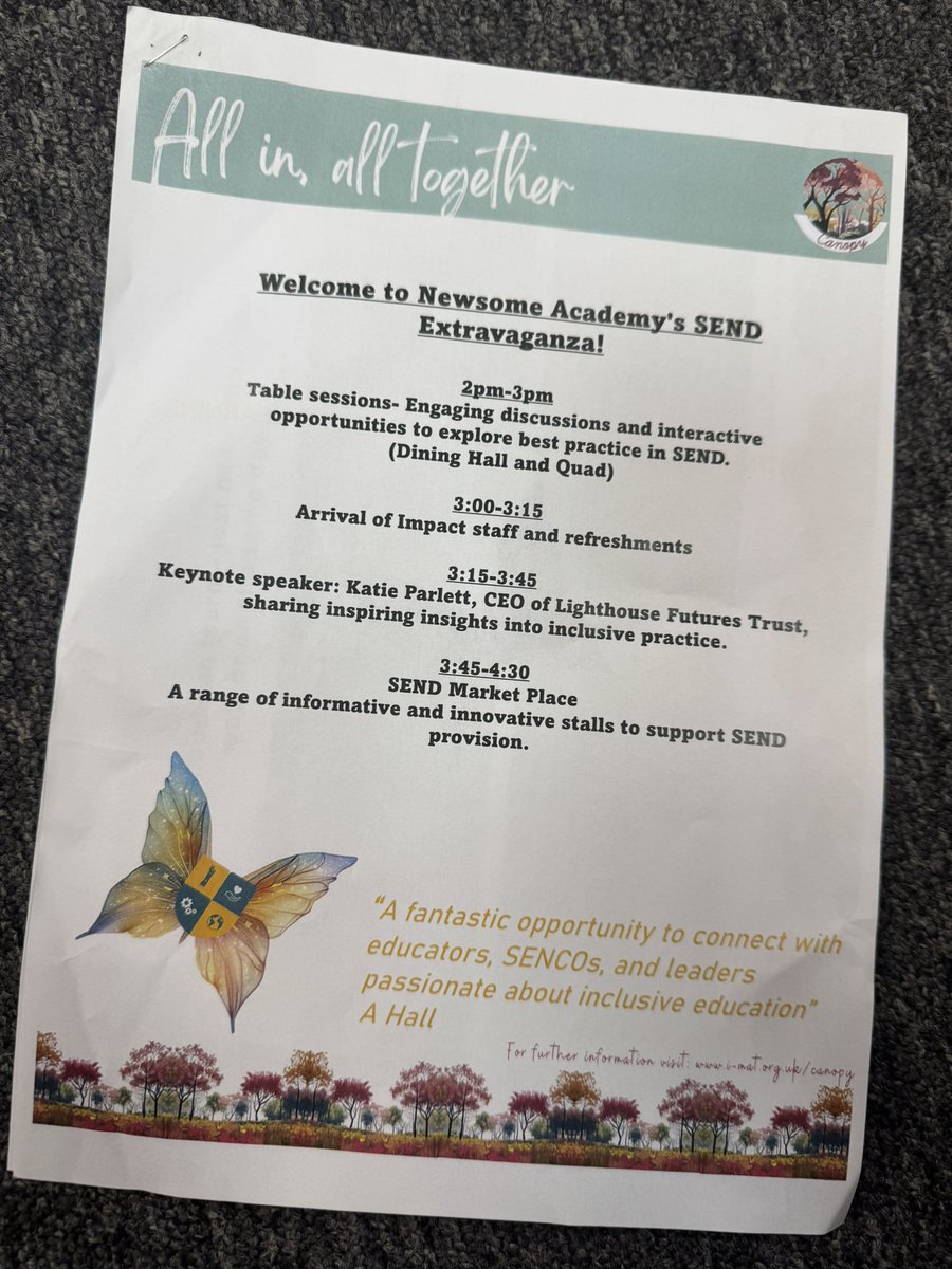 Fab <a href="/ImpactMAT/">Impact Education MAT</a> Canopy CPD Event around Adaptive Teaching and SEND this afternoon - thank you to all our partners and attendees.