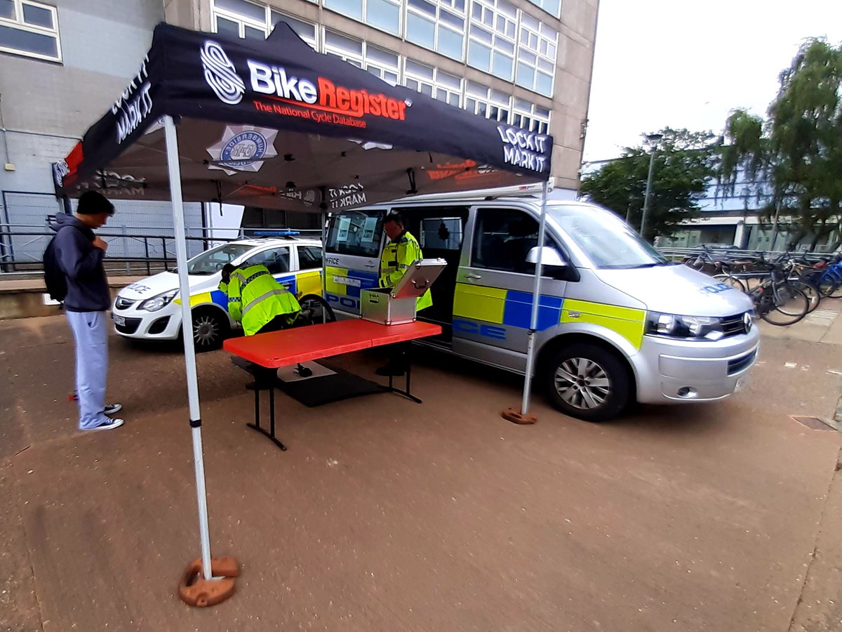 Today as part of #neighbourhoodpolicingweekofaction, officers from Hull Central Team 2 attended Hull Collage to carry out   a cycle marking event for students &amp; members of the public. We will be doing this event again at Asda Hessle Road tomorrow (25/06/25) from 10:30-12:30