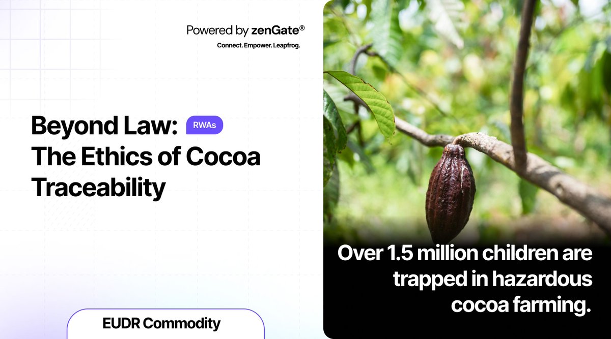 palmeconomy's tweet photo. Here’s why traceability in cocoa production regulatory issue is a human and ethical imperative. 🧵
Across West Africa, over 1.5 million children are trapped in hazardous cocoa farming.
They carry heavy loads, handle machetes, and are exposed to harmful chemicals.
Why? Because there's no transparency in the supply chain to stop it.
Traceability platforms like Palmyra Pro offer a solution.
They allow producers to verify and prove ethical practices, helping buyers and regulators trace every bean back to its origin.
And the problem goes deeper.
Despite being the backbone of a $100B+ industry, most cocoa farmers earn less than $2 a day.
That’s not just unfair and unsustainable to the producers/farmers.
With blockchain-backed traceability, we can give farmers proof of ethical sourcing and quality, which opens the door to:
Higher prices and better living standards
Direct buyer relationships
Fairer market access
Cocoa is a major driver of deforestation in West Africa.
As the EU Deforestation Regulation (EUDR) rolls out in 2025, cocoa without a clear, traceable origin will be blocked from EU markets.
Palmyra helps with EUDR compliance by providing GPS-verified farm locations, Digital records of farming practices, and Certification support
The impact of traceability goes far beyond compliance: Ends child labor, Ensures fair pay, Protects forests, and Builds trust with buyers and consumers
Cocoa must be ethical, transparent, and sustainable.
Traceability is a moral obligation.
It’s time we make every cocoa bean traceable and every farmer visible.
With tools like Palmyra, we have the means to transform the industry.
Not just for profits, but for people.
Let’s build a better cocoa economy, together, blockchain with a purpose.