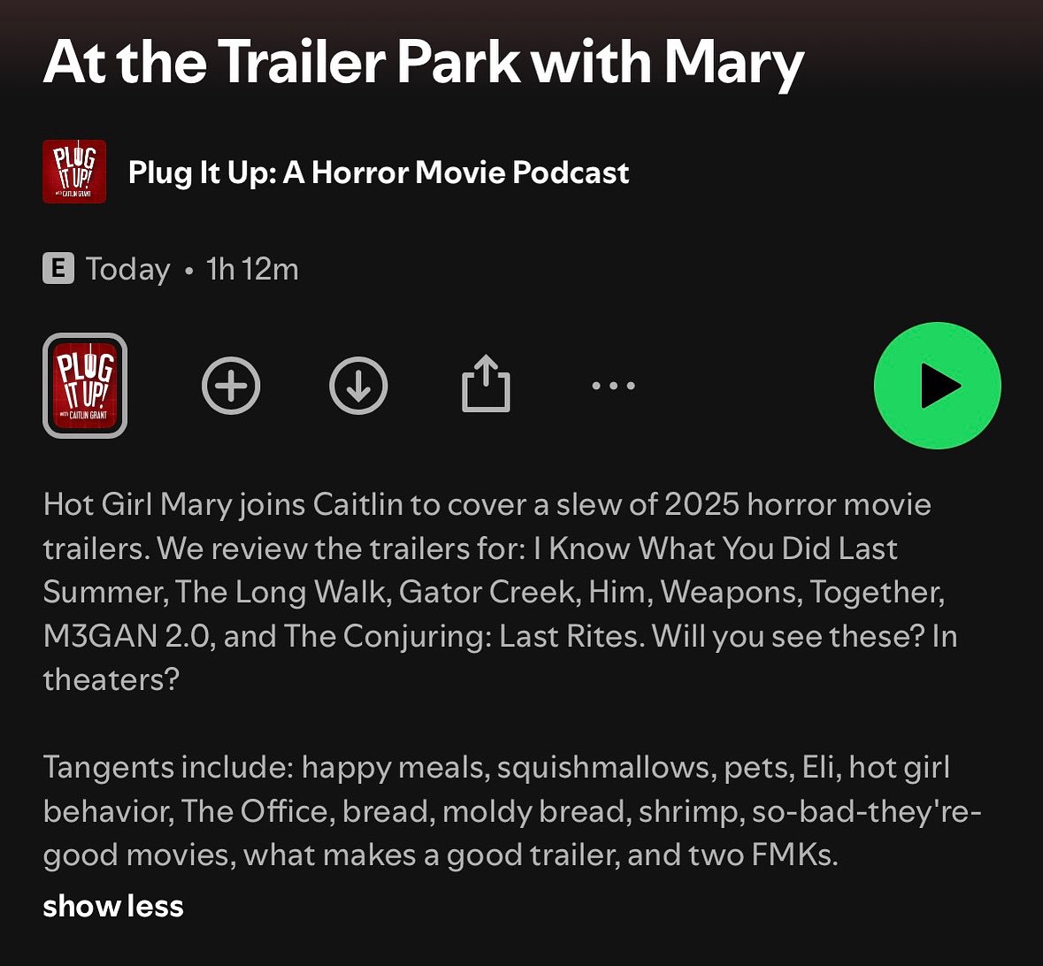 Big thanks to Mary for joining to cover some horror movie trailers! #horror