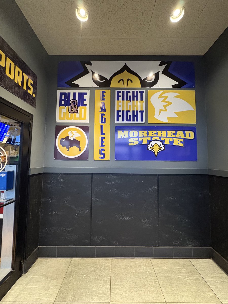 Thank-You Morehead Buffalo Wild Wings. This is EAGLE COUNTRY!  SKOEAGS!