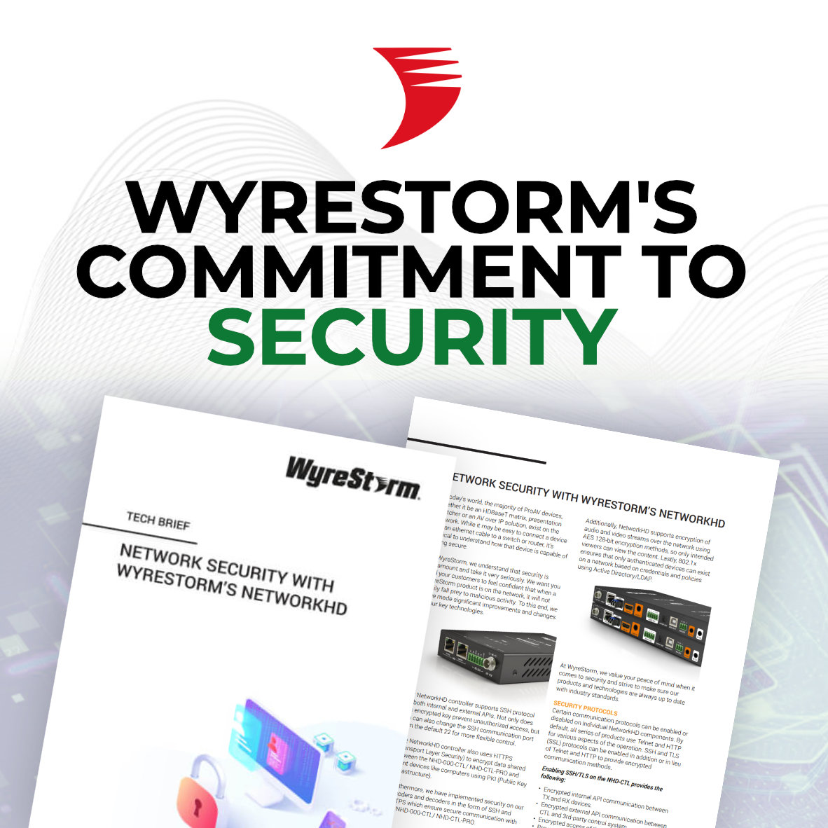 Security isn’t a feature. It’s built into every WyreStorm solution

From AVoIP to switchers, our devices protect your network with TLS, SSH, AES encryption, HTTPS &amp; PKI authentication,  so you can focus on flawless AV, not vulnerabilities.

🔗 Learn more: zurl.co/cRQ2m