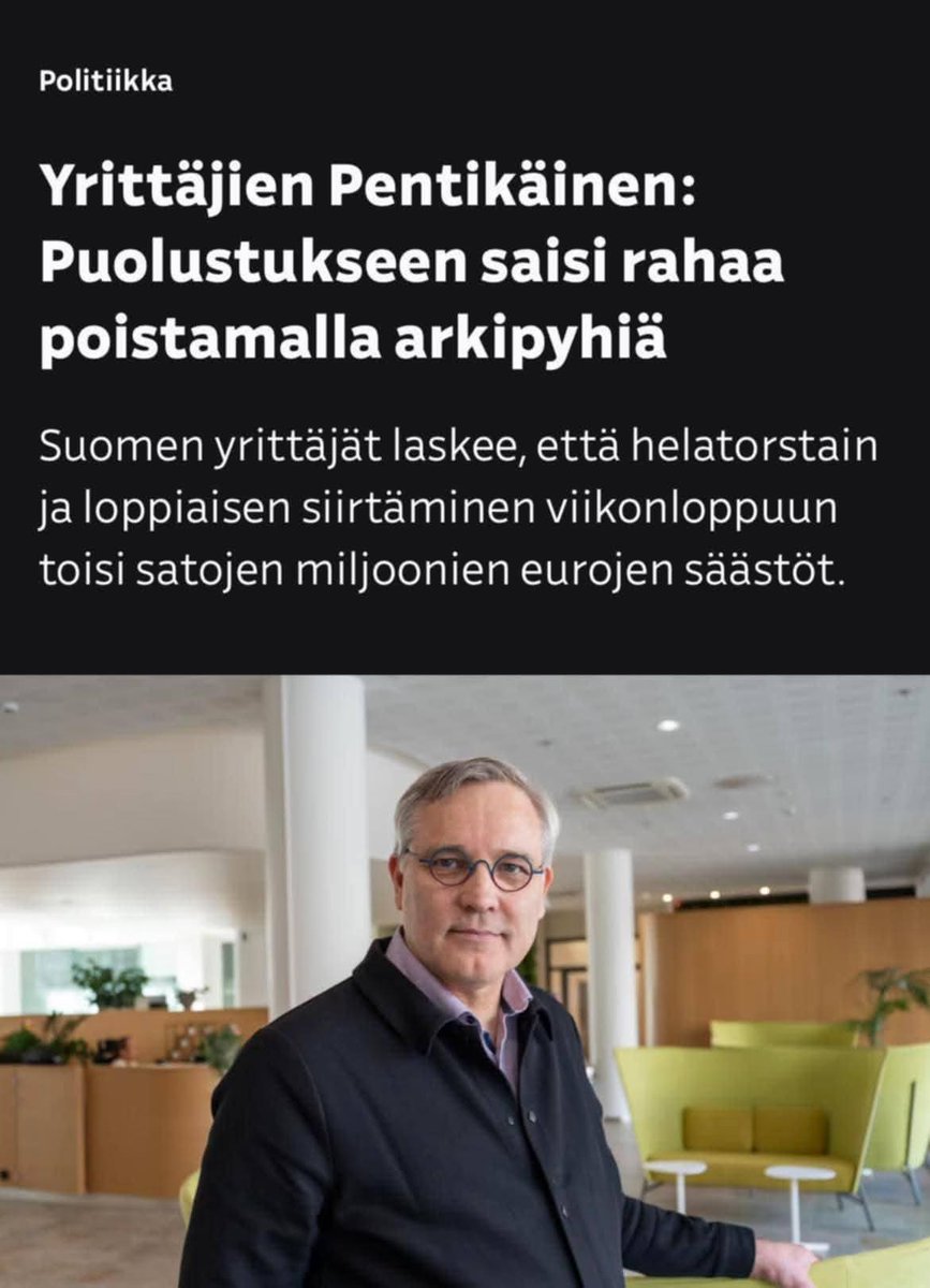 Satojen miljoonien säästöt my ass. Kanadan kaivoskeisarit kaivaa meidän kultaa ja muita arvometalleja viikossa tuon verran maksaen samalla noin prosentin veroa. Onneksi oikeisiin ongelmiin ei puututa. 

Kyllä sen elämän kuuluu pelkkää työtä olla j mahdollisimman pienellä palkalla