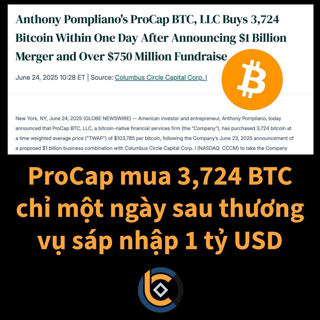 🇺🇸 Anthony Pompliano cho biết công ty 