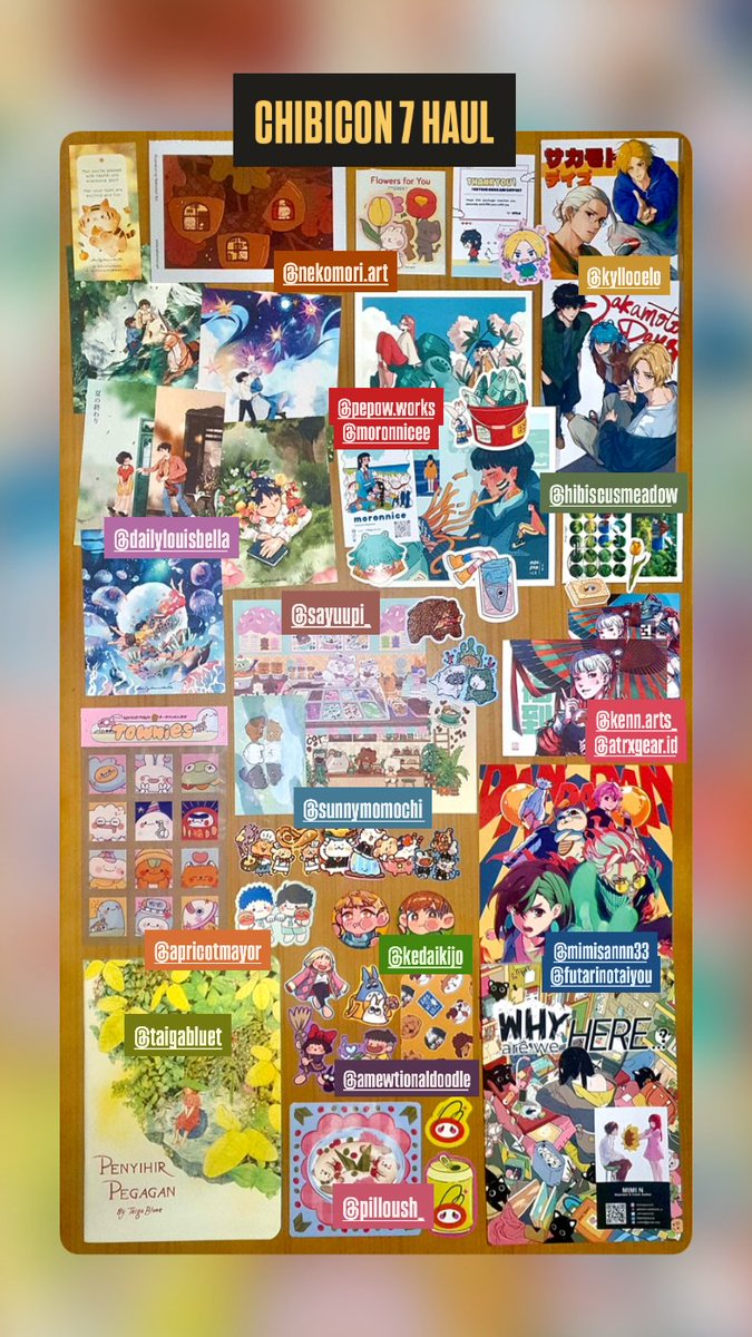 chrisandyy_'s tweet photo. chibicon haul ✨ #Chibicon7 https://t.co/QABILtvW6O