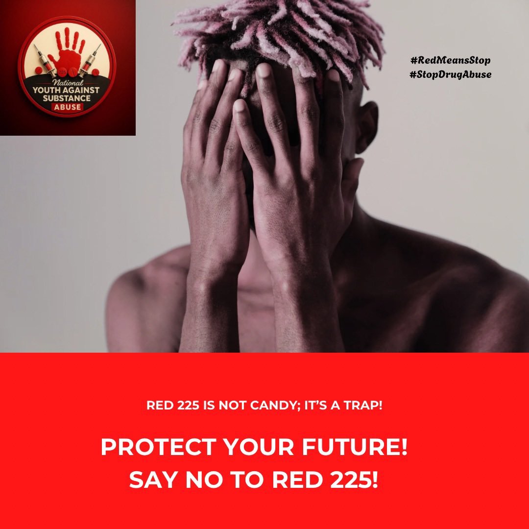 nyasa_2025's tweet photo. Substance abuse doesn’t just affect the person using, it tears families apart, breaks communities, and steals potential. 💔 . You are worth a future free from addiction!

👉 Say NO to drugs.
👉 Say YES to life, love, and purpose.

#RedMeansStop
#StopDrugAbuse https://t.co/JpGLZ4vW2J