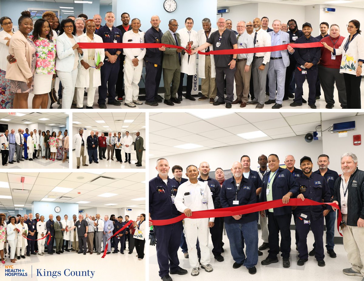 NYC Health+Hospitals/Kings County (@kingscountyhosp) on Twitter photo Today, <a href="/KingsCountyHosp/">NYC Health+Hospitals/Kings County</a> celebrated the ribbon cutting of our new Dental Waiting Room 🎉 in the E Building 1st floor. 👏 Huge thanks to the Facilities, HP, IT, Telecomm, EVS, Dental & Navigator teams who made it happen in just 10 days! #WeAreKings Today, <a href="/KingsCountyHosp/">NYC Health+Hospitals/Kings County</a> celebrated the ribbon cutting of our new Dental Waiting Room 🎉 in the E Building 1st floor. 👏 Huge thanks to the Facilities, HP, IT, Telecomm, EVS, Dental & Navigator teams who made it happen in just 10 days! #WeAreKings