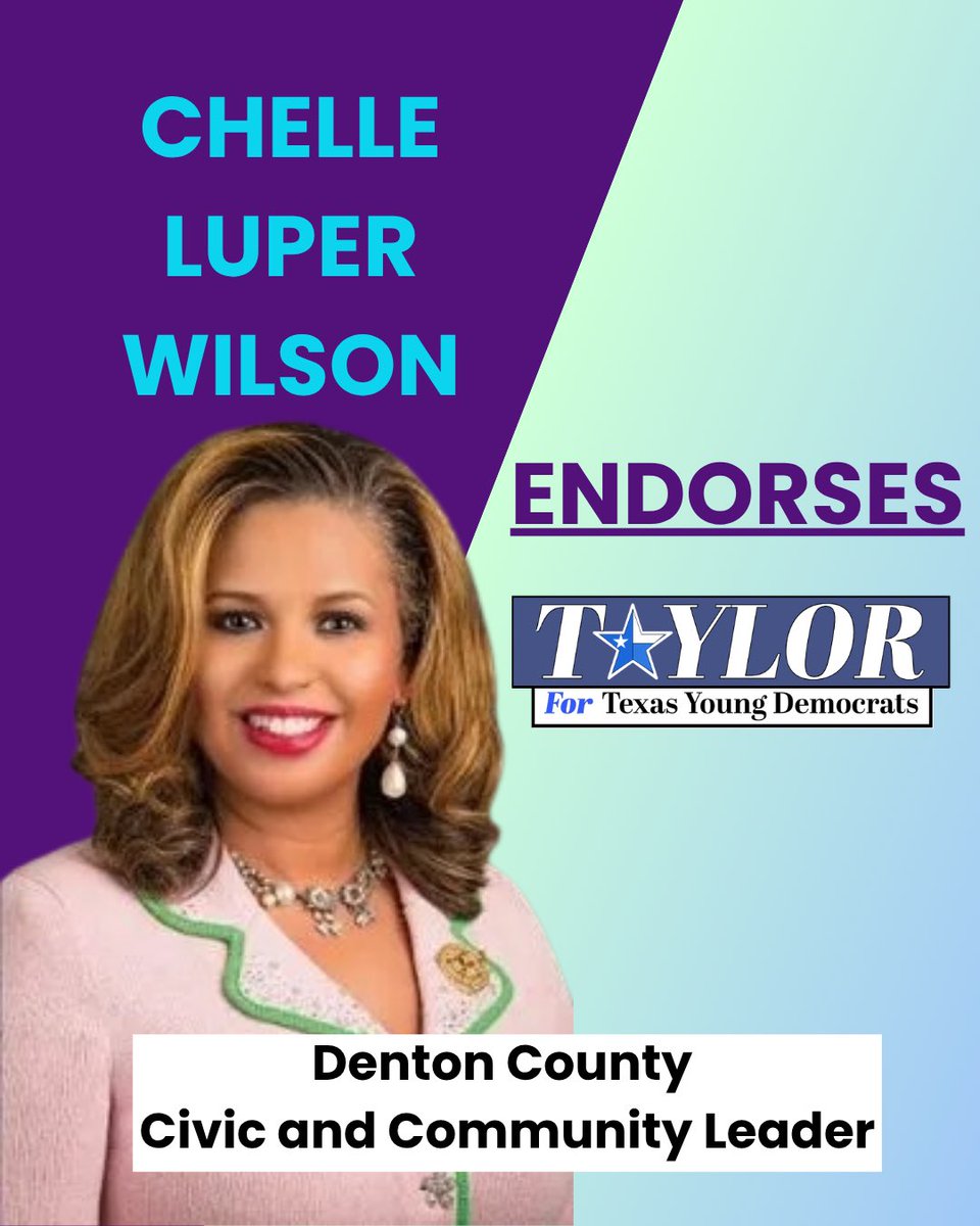 anthonytaylortx's tweet photo. ‼️Endorsement Alert ‼️
I want to thank State Rep. Mihaela Plesa, Odus E. Evbagharu and Chelle Luper Wilson for their endorsement of my campaign.
Together we will Build the Bench! #BuildtheBench #TYD2025
For more information visit https://t.co/Fz483f5v4L https://t.co/ltHjLgJa9h