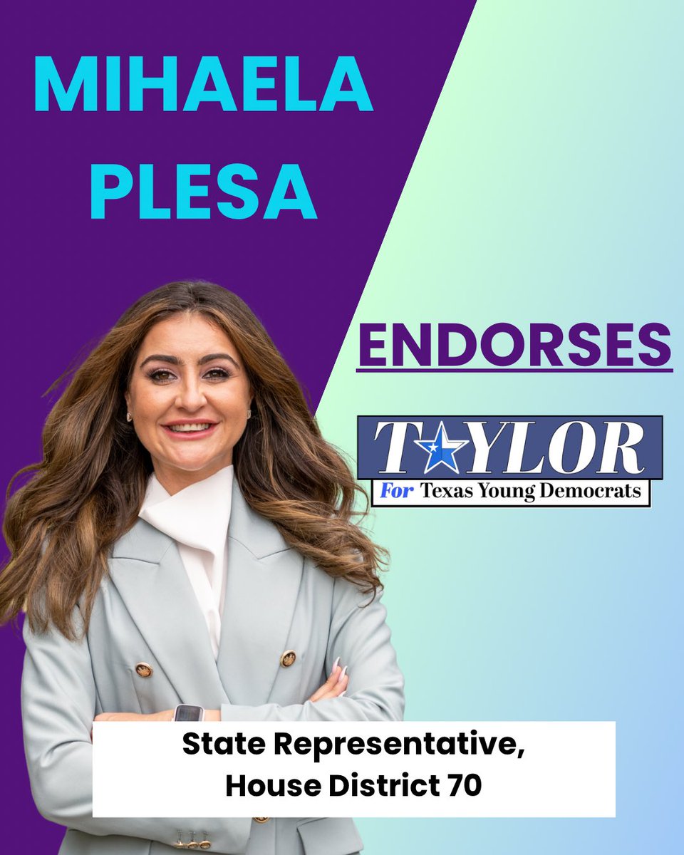 anthonytaylortx's tweet photo. ‼️Endorsement Alert ‼️
I want to thank State Rep. Mihaela Plesa, Odus E. Evbagharu and Chelle Luper Wilson for their endorsement of my campaign.
Together we will Build the Bench! #BuildtheBench #TYD2025
For more information visit https://t.co/Fz483f5v4L https://t.co/ltHjLgJa9h