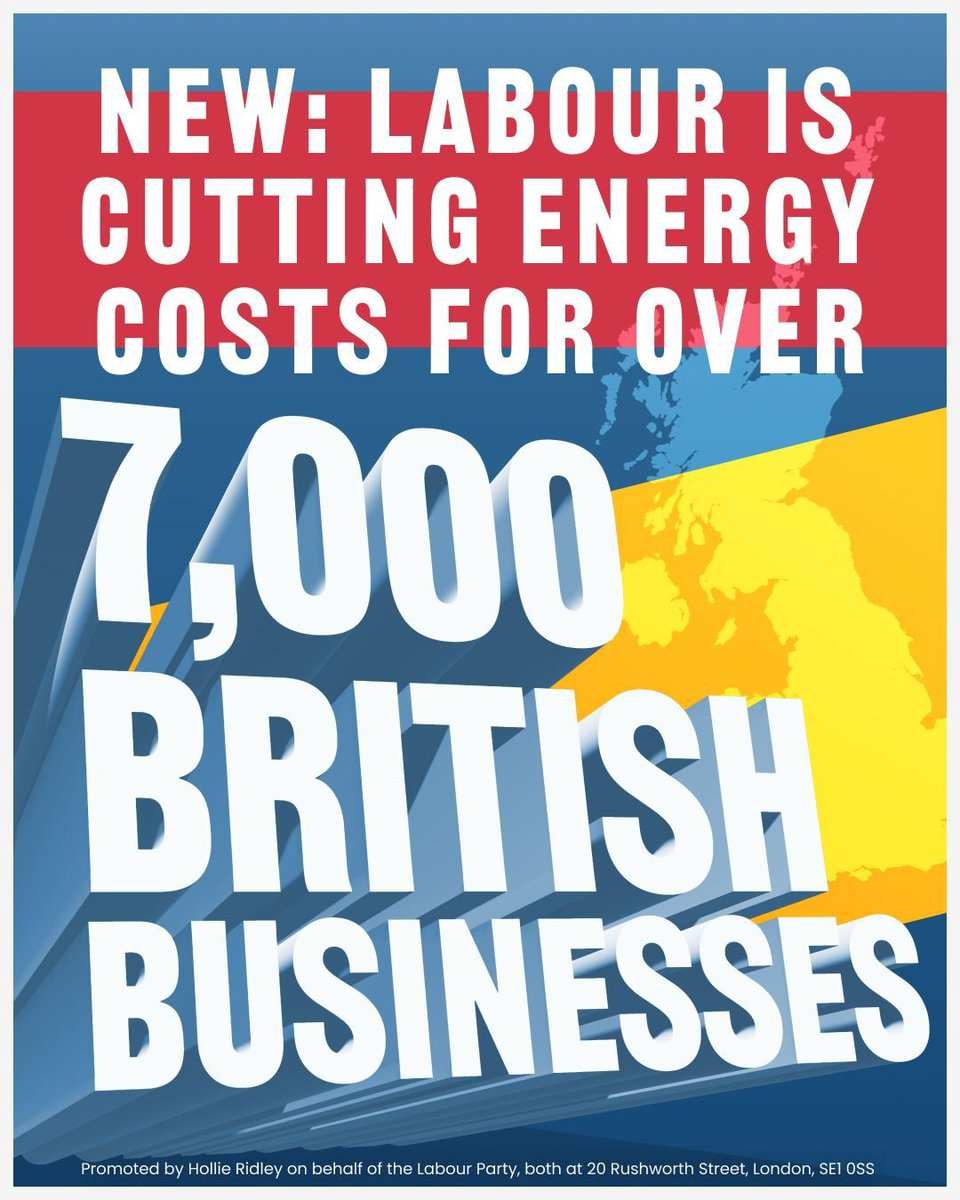 Something to feel positive about today… Our Labour Government is pushing forward investment in sustainable energy. 

✅ Bringing down bills
✅ Supporting quality job creation 
✅ Backing British business 
✅ Building energy security