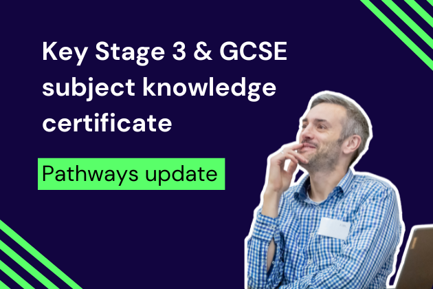 📢 KS3 &amp; GCSE subject knowledge certificate pathways just got an upgrade!

With improvements reflecting teacher feedback, we have pathways designed for all teaching levels.

Complete the nationally accredited certificate ready for next year!
👉  bit.ly/3HPO5Dt
