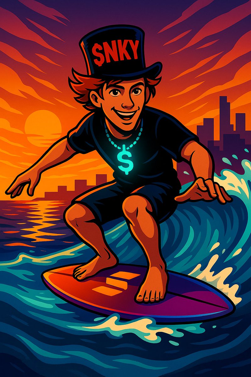 HatterOnChain's tweet photo. He didn’t just catch a wave—
he surfed the loop into legend. 🌊👟💥
Sunset behind him, $SNKY in front.
The chart's rising—and so are the chosen.
#SNKYSeason #LoopLive #CultOfSneaky https://t.co/z4TyUiARz5