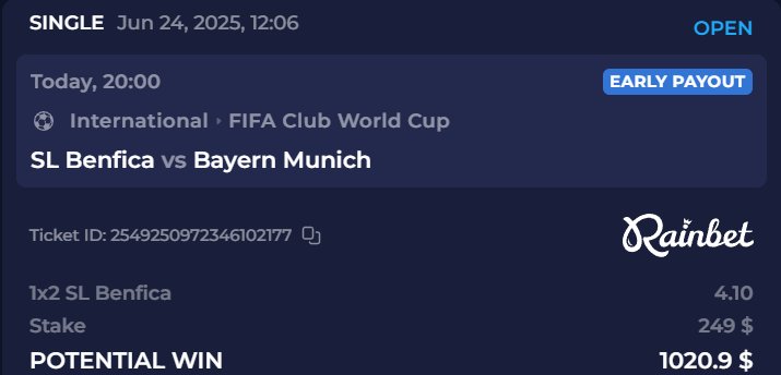 Benfica are going to wipe the floor with  Bayern in the club world cup tonight 😡🔥