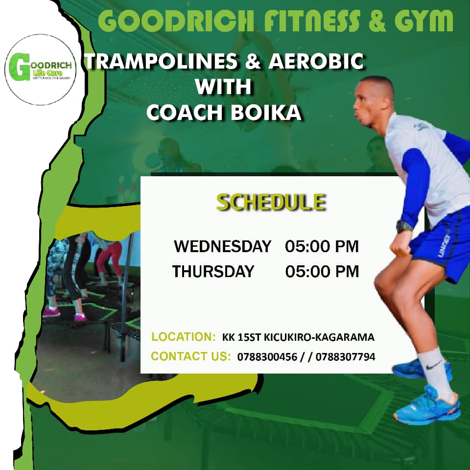 Hello Champions, 
Guhera kuwa 4 taliki 26 tuzajya tubana na Coach Boika inshuro 2 mu cyumweru. 
DON'T MISS