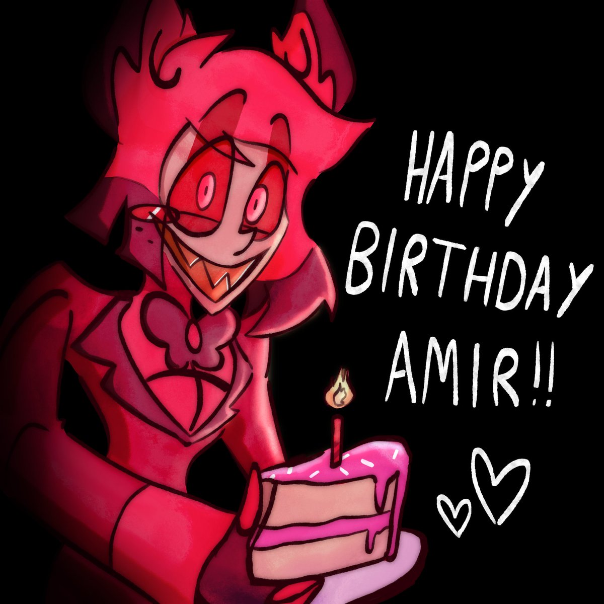 AmirTalai's tweet image. Happy Birthday Amir Talai!! A Silly doodle for the birthday man🎉
#hazbinhotel #hazbinhotelalastor #hazbinhotelfanart #alastor
