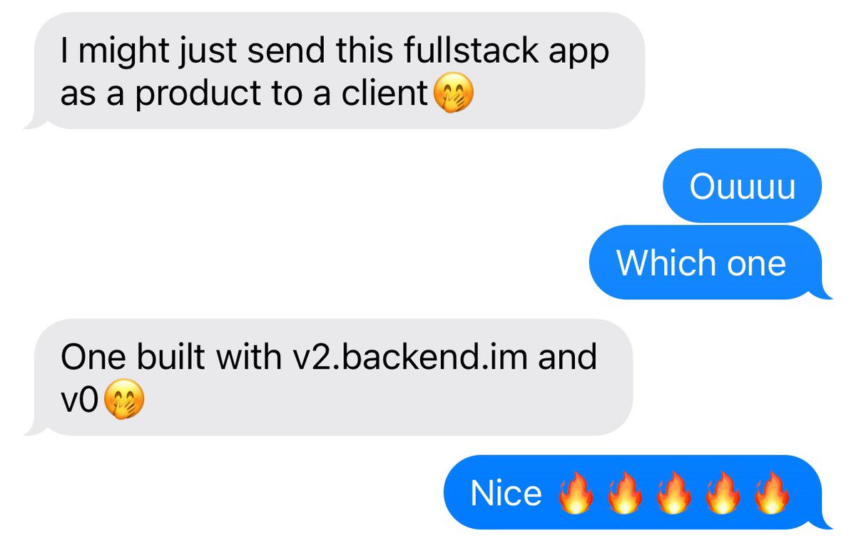 Mayowa The Ibitola 🚀 (@mayowaibitola) on Twitter photo Testimonials like this >>>
Quick tip to build functional full stack apps quick?
- Visit backend.im generate the logic(backend, docs, database) with a prompt
- copy the docs to either v0.dev or <a href="/stackblitz/">StackBlitz</a> (bolt.new) for frontend Testimonials like this >>>
Quick tip to build functional full stack apps quick?
- Visit backend.im generate the logic(backend, docs, database) with a prompt
- copy the docs to either v0.dev or <a href="/stackblitz/">StackBlitz</a> (bolt.new) for frontend