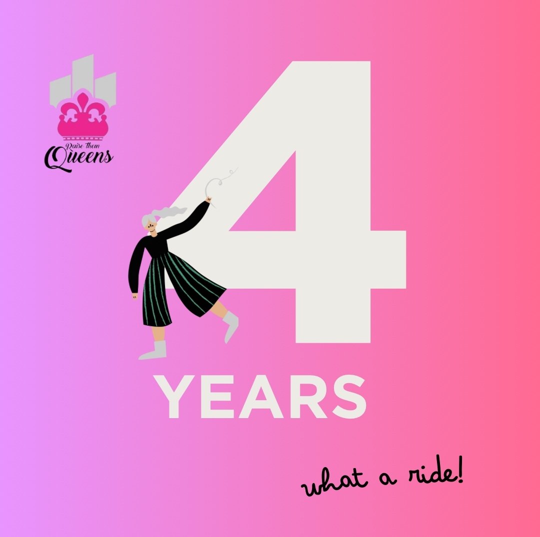 Raisethemqueen's tweet photo. 📣 In Honour of Our Fourth Year…
The Raise Them Queens Initiative is moving FOURWARD, and we’re inviting you to come with us. Stand a chance to win our anniversary gift. READ THE INSTRUCTIONS carefully and be our global winner #raisethemqueens #fourward https://t.co/esX3HyG5kT