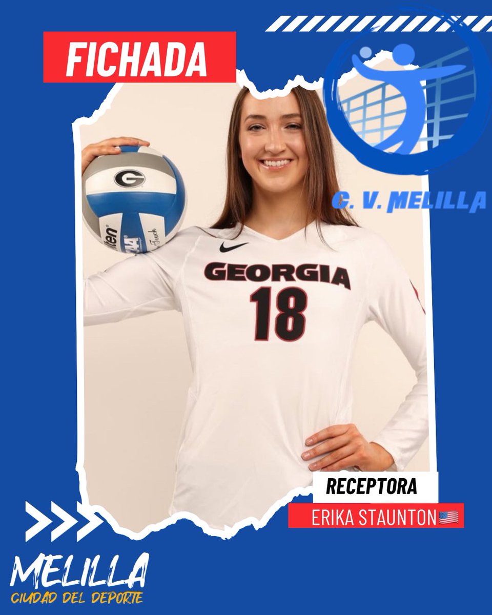 cvmelilla's tweet photo. Nos hemos propuesto dar a conocer #Melilla al mundo. 

Es una de las receptora ➕ valoradas de la Champions en Asia. 

521 en el Ranking Mundial según #volleybox y con #Melilla. 

Erika Staunton firma por 1 año

Welcome #Gladiadora 

@melilla_deporte 
@GobiernoMelilla
@tv_melilla https://t.co/KPNow9VxPN