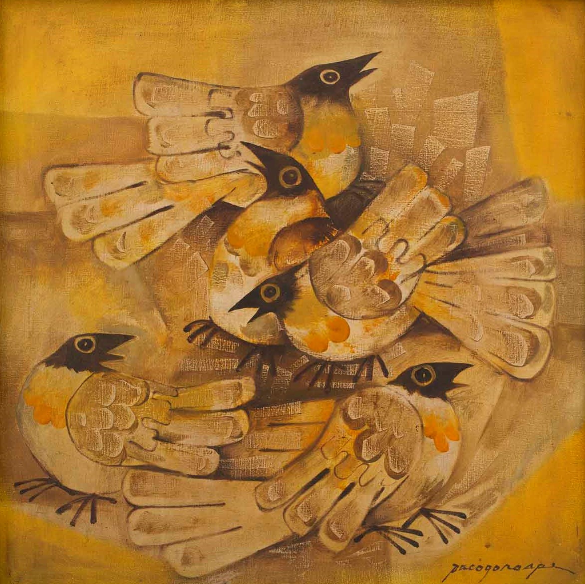 Magkaisaspace's tweet photo. Art of the day - Magkaisa Asian Fine Arts
Master Francisco Paco Gorospe
Birds, Oil on canvas, 60 cm x 60 cm, Undated, Signed Lower Right https://t.co/KnkVgNfW4z