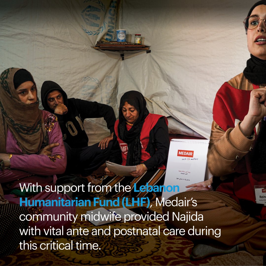 Medair (@medairint) on Twitter photo With support from the Lebanon Humanitarian Fund (LHF) <a href="/OCHALebanon/">OCHA Lebanon</a>, Medair is helping refugee mothers' access essential care through community midwife visits. 👉 Read the full story here: medair.org/news-stories/w… With support from the Lebanon Humanitarian Fund (LHF) <a href="/OCHALebanon/">OCHA Lebanon</a>, Medair is helping refugee mothers' access essential care through community midwife visits. 👉 Read the full story here: medair.org/news-stories/w…