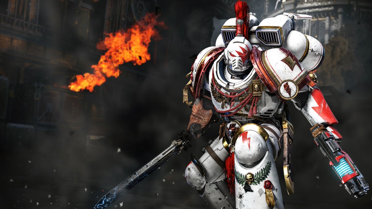Focus_entmt's tweet photo. Two little days before the White Scars Chapter Pack is available! ⚡

The White Scars Champion is an Assault and its pack comes with cosmetics for all eight Successor Chapters. Tell us your fav in the comments 🗡️ https://t.co/4qM2I3ElXE