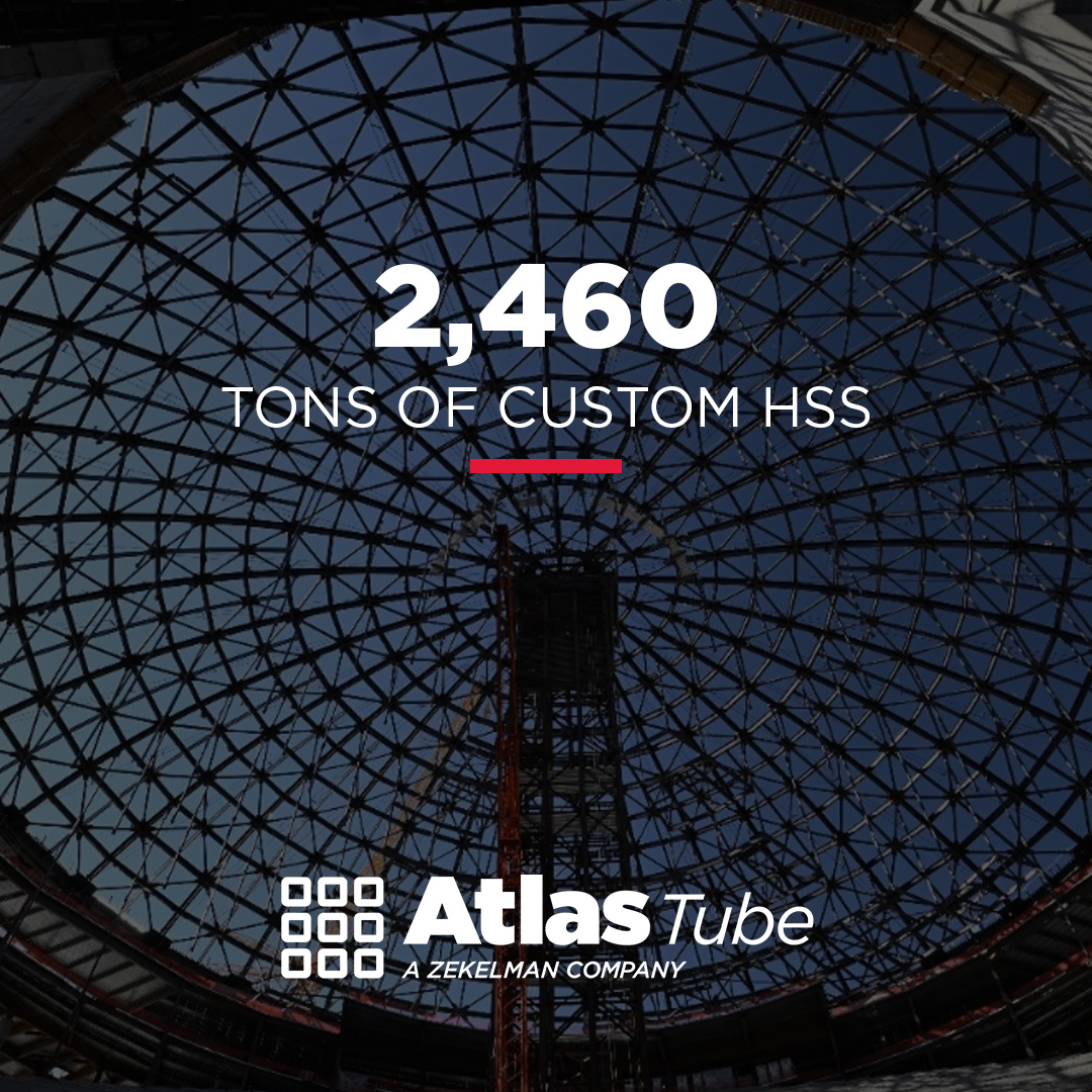What does it take to build the Sphere in Vegas? 2,460 tons of custom HSS from Atlas Tube, each piece engineered to fit the vision.

Read the full case study to see how it all came together.
hubs.ly/Q03sF32t0

#AtlasTube #InnovationInConstruction