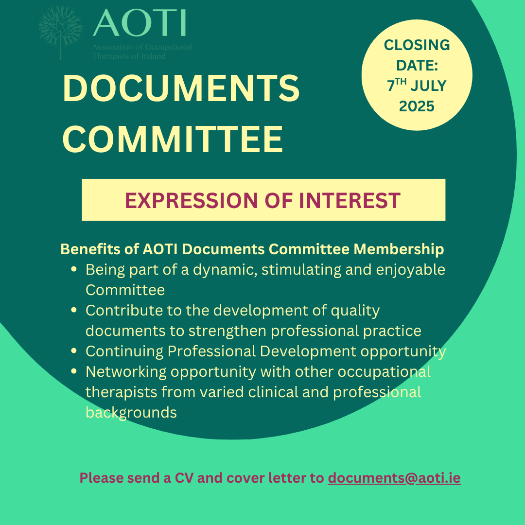 Association of Occupational Therapists of Ireland tweet media