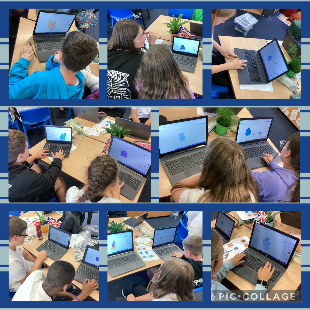 Year 6 worked hard in computing to create their desk tidy designs, using all the skills they’ve developed over the past few weeks on TinkerCAD… moving and adjusting shapes in three dimensions, using placeholders and grouping items together. #lovelearning