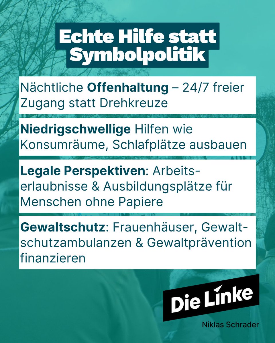 Niklas Schrader (@nikschrader) on Twitter photo Der #Görli braucht keinen Zaun: Wegner & Co setzen auf Symbolpolitik statt echte Hilfe. Drogenkonsum & Obdachlosigkeit werden nur verdrängt. Meine und <a href="/ElifEralpBerlin/">Elif Eralp</a> s Anfrage deckt die Kosten für den Zaun auf. Es braucht: 24/7-Zugang, Konsumräume, Notunterkünfte &Gewaltschutz! Der #Görli braucht keinen Zaun: Wegner & Co setzen auf Symbolpolitik statt echte Hilfe. Drogenkonsum & Obdachlosigkeit werden nur verdrängt. Meine und <a href="/ElifEralpBerlin/">Elif Eralp</a> s Anfrage deckt die Kosten für den Zaun auf. Es braucht: 24/7-Zugang, Konsumräume, Notunterkünfte &Gewaltschutz!