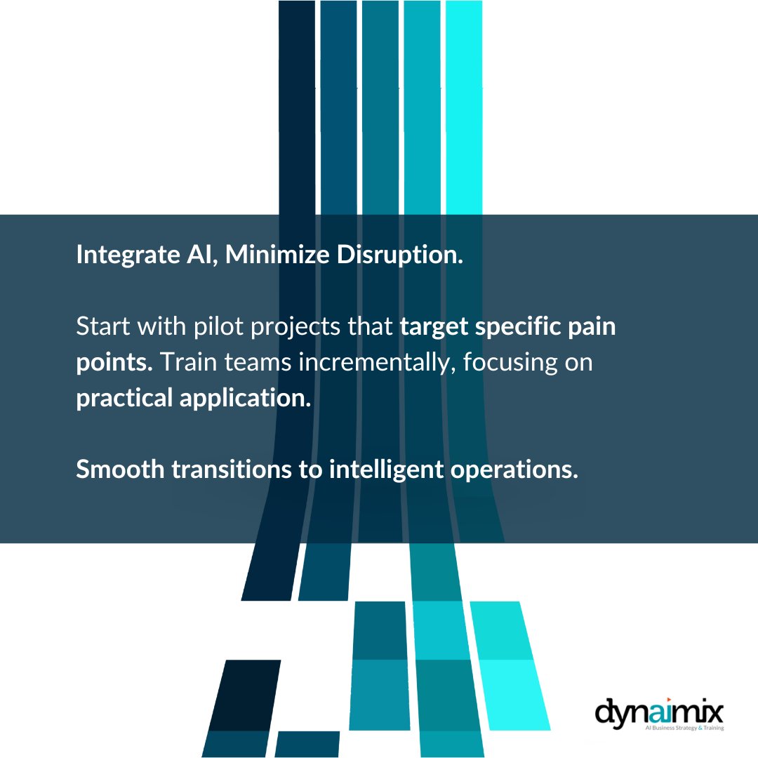 chris_carr's tweet image. Start with pilot projects that target specific pain points. Train teams incrementally, focusing on practical application. Smooth transitions to intelligent operations.

#AIImplementation #ChangeManagement #PilotProjects #SmoothAdoption #DigitalTransformation #StrategicAI
