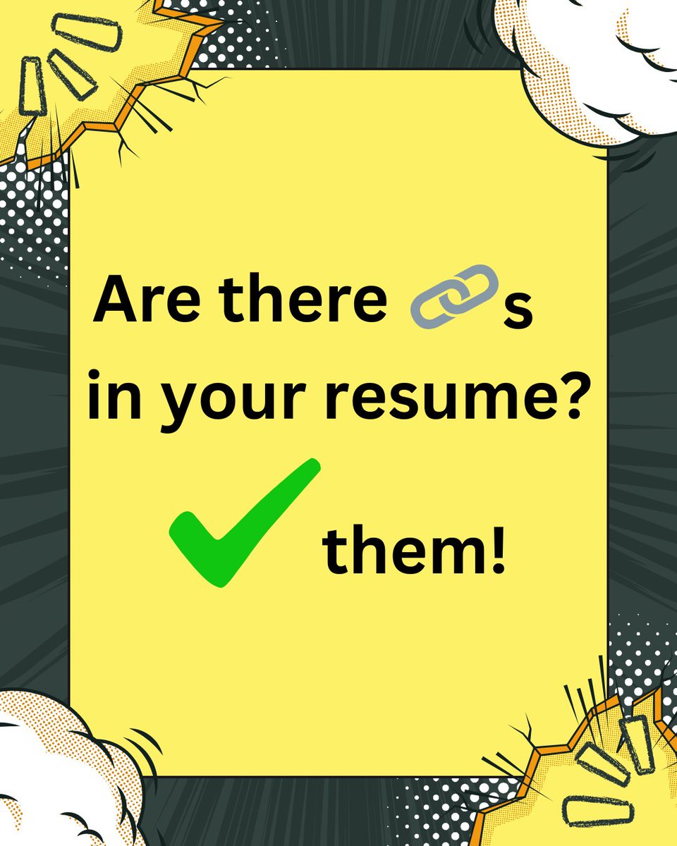 WCC_Careers's tweet image. 🚨 Resume Tip: Always click the links in your resume before you send it out!
Broken links = missed opportunities. Make sure your portfolio, LinkedIn, or email links actually work—you want to make it easy for employers to say YES. ✅
#CareerTips #ResumeHelp #JobSearch
@washtenawcc