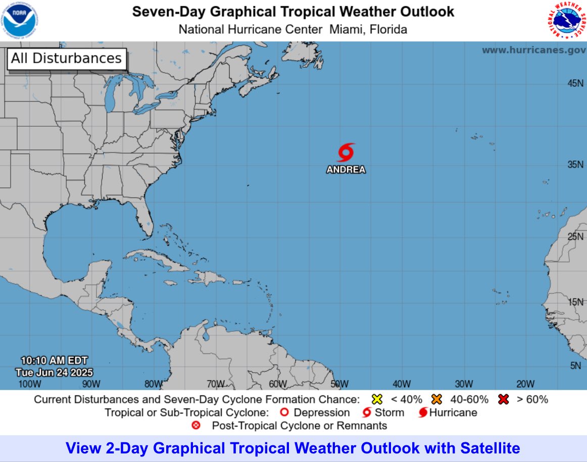 Breaking: the first tropical system of the year has formed in the North Atlantic. No threat to the U.S.