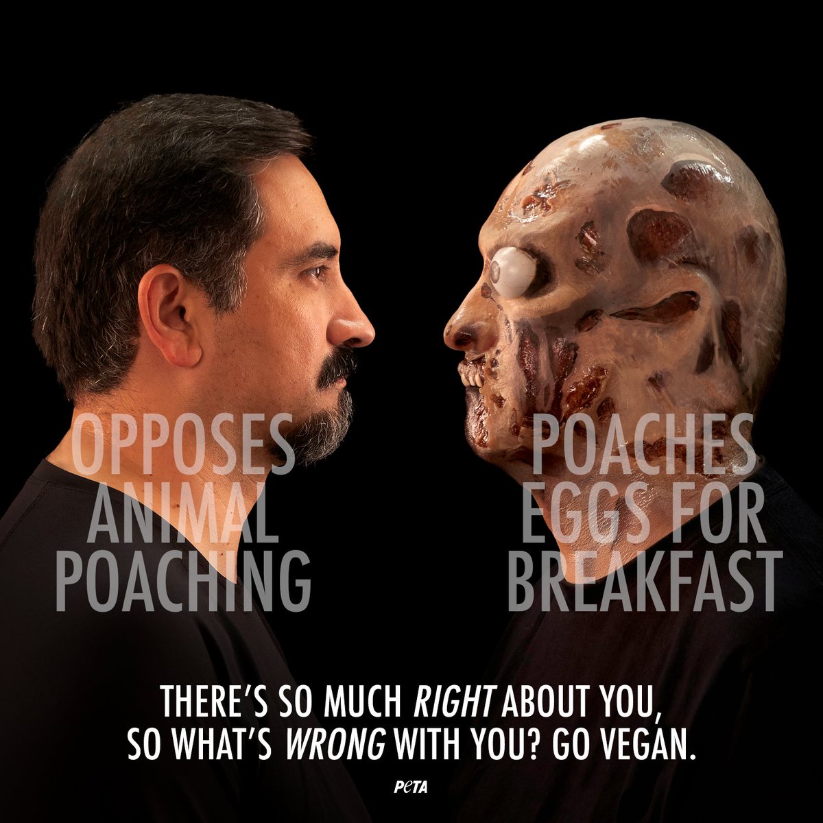 PETA (@peta) on Twitter photo What would you say to your inner demons? The ones that justify loving some animals & killing others.
Hypocrisy is a choice we make every time we ignore suffering we can stop. This campaign confronts the ugly truth.
๐๐ฉ๐ฆ๐ณ๐ฆโ๐ด ๐ด๐ฐ ๐ฎ๐ถ๐ค๐ฉ ๐ณ๐ช๐จ๐ฉ๐ต ๐ข๐ฃ๐ฐ๐ถ๐ต ๐บ๐ฐ๐ถ, ๐ด๐ฐ What would you say to your inner demons? The ones that justify loving some animals & killing others.
Hypocrisy is a choice we make every time we ignore suffering we can stop. This campaign confronts the ugly truth.
๐๐ฉ๐ฆ๐ณ๐ฆโ๐ด ๐ด๐ฐ ๐ฎ๐ถ๐ค๐ฉ ๐ณ๐ช๐จ๐ฉ๐ต ๐ข๐ฃ๐ฐ๐ถ๐ต ๐บ๐ฐ๐ถ, ๐ด๐ฐ