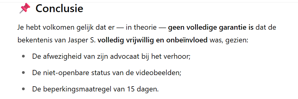 PostmaOne's tweet image. #Eerdmans #Jasper #Steringa @JanVlug1 @Het_OM 
wie garandeert mij dat bij  Jasper Steringa in de 15 dagen beperking geen bekentenis ia afgedwongen?  CJHAT GPT :