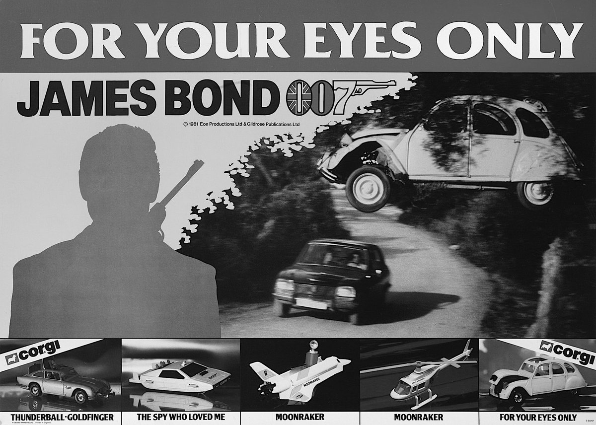 007Films's tweet photo. ALBERT R. BROCCOLI
presents
ROGER MOORE
as
IAN FLEMING'S
JAMES BOND
007
in
FOR YOUR EYES ONLY
#007Films
24 JUNE 1981 (LONDON PREMIERE) https://t.co/tKsZgUrql5