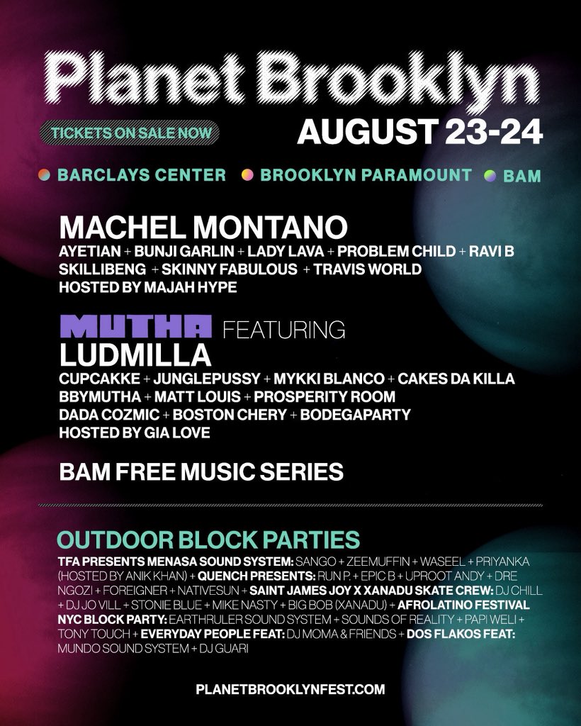 Planet Brooklyn (@planetbkfest) on Twitter photo TICKETS HAVE LANDED!
Get first access to tickets for Barclays Center’s <a href="/machelmontano/">Machel Montano</a> show now using code: BROOKLYN
🎫: bit.ly/3Gd9Mgi TICKETS HAVE LANDED!
Get first access to tickets for Barclays Center’s <a href="/machelmontano/">Machel Montano</a> show now using code: BROOKLYN
🎫: bit.ly/3Gd9Mgi