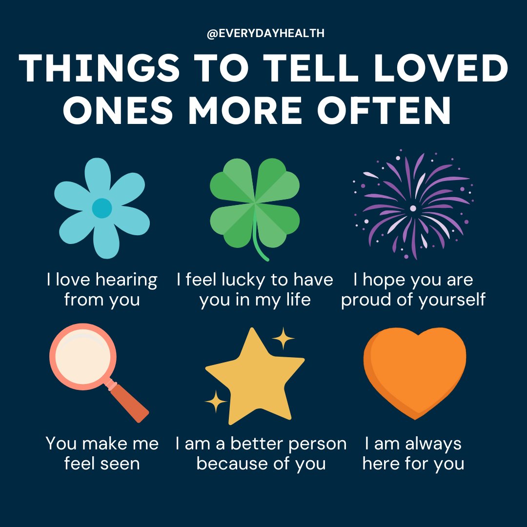 What are you telling a loved one today?💕