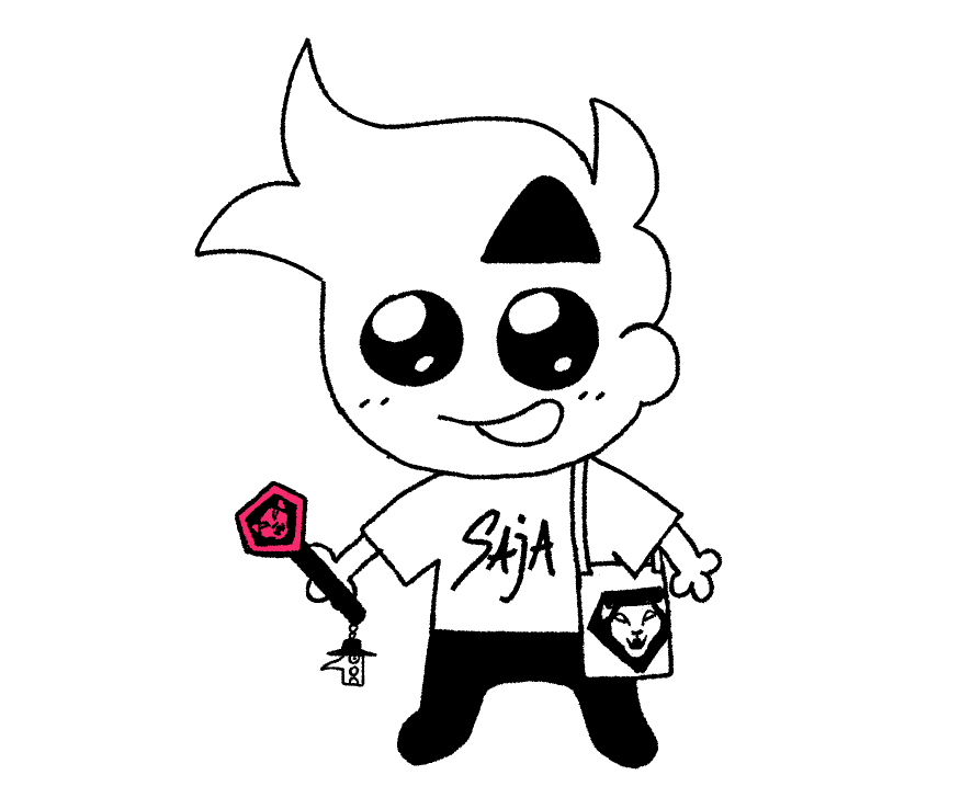 Me at the saja boy concert eating up the siren's song