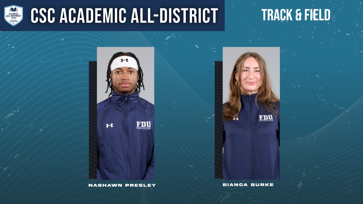 FDUDevils's tweet image. AWARDS | Track & Field Earns Two Honors on CSC Academic All-District Team.
Full Release: tinyurl.com/537fycad
#HornsUp #HeatsRising