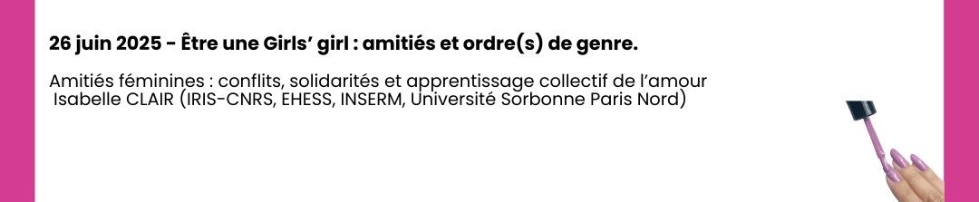 Séminaire Girls' Studies. tweet media