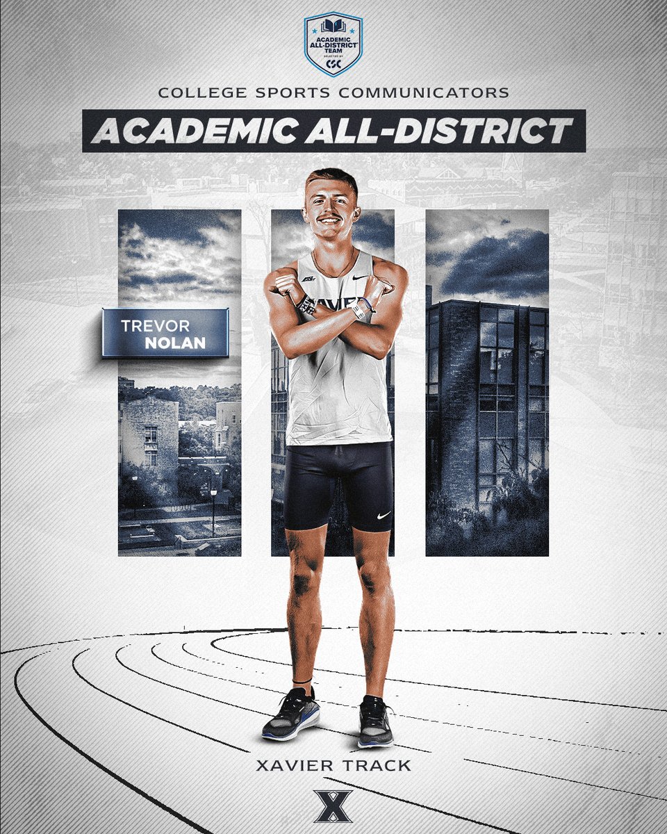 Trevor Nolan was named to the 2024-25 Academic All-District® Men's Track &amp; Field/Cross Country Team selected by College Sports Communicators on Tuesday!

He earns the honors for the second time in his career.

➡️ bit.ly/4nhACo8

#LetsGoX