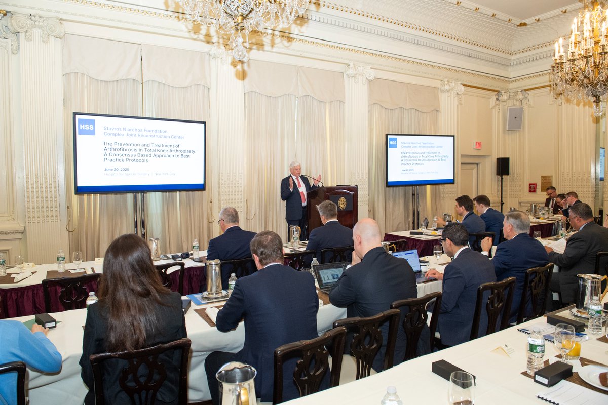 HSS_ARJR_CJRC's tweet image. On Friday we welcomed arthrofibrosis experts from around the world for our #SNFCJRC symposium “The Prevention and Treatment of Arthrofibrosis in Total Knee Arthroplasty: A Consensus Based Approach to Best Practice Protocols.”
#ComplexRevision #HSS @HSpecialSurgery