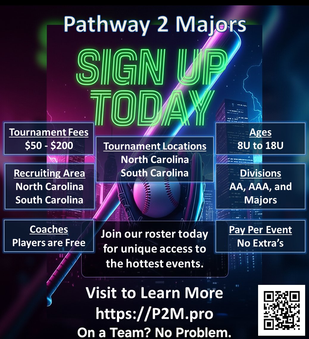 <a href="/Travelball247/">Travelball247</a> p2m.pro 🚨 Every athlete deserves a shot.
At P2M.pro, there are no contracts, no politics, and no pressure—just pay-as-you-play access to real competition. 💪⚾
Talent speaks louder than team names.
📈 Perform. Get seen. Level up.