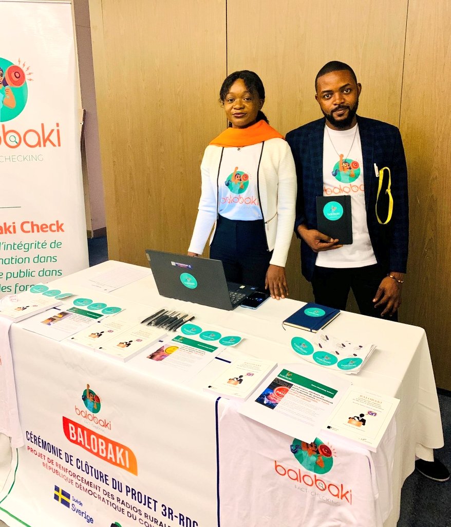 <a href="/BalobakiCheck/">BALOBAKI CHECK</a> participe à la cérémonie de clôture du projet 3R-RDC d' <a href="/Internews_RDC/">Internews RDC</a> et vous explique son travail autour du podcast #DabordLesFaits, nous avions eu une belle expérience avec les radios communautaires sur la lutte contre la désinformation pendant la période